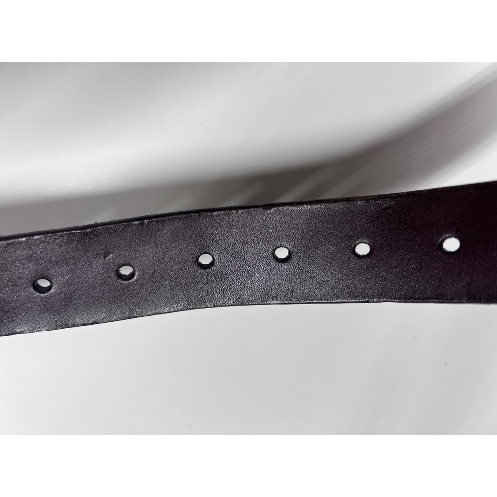 Madewell Leather Oval Buckle Belt Coffee Bean Brown Medium NEW - Picture 4 of 9